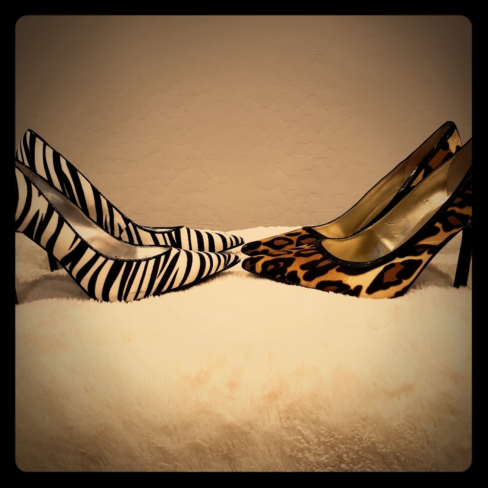 Guess Heels( Zebra print)